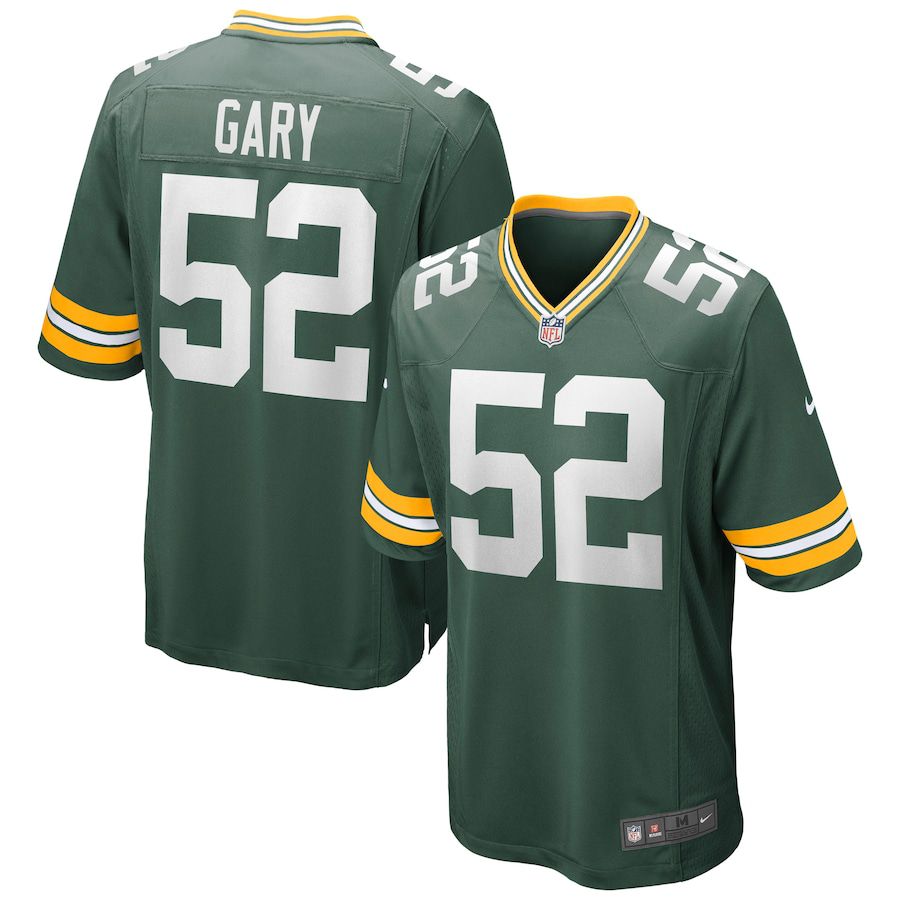 Men Green Bay Packers #52 Rashan Gary Nike Green Game NFL Jersey